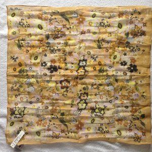 Madewell Cotton Bandana Scarf in Autumn Gold Multi Floral
